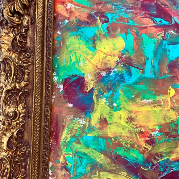 Original Painting in gold gilt antique frame - Picture 2 of 4